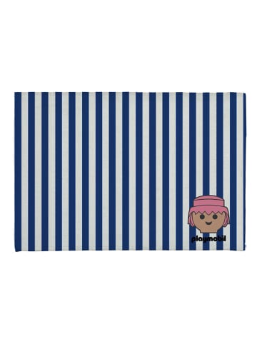 Playmobil Badmat wit/donkerblauw - (L)60 x (B)40 cm