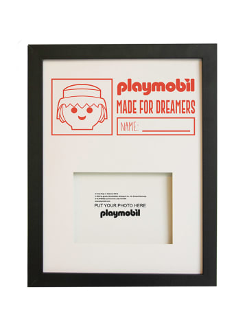 Playmobil Bilderrahmen "Dreamers" in Schwarz - (B)30 x (H)40 cm