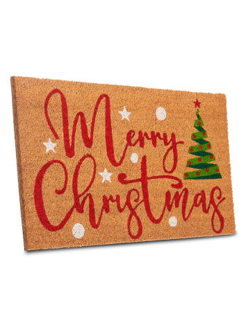 Hanse Home Wycieraczka w kolorze jasnobrązowym ze wzorem z włókna kokosowego