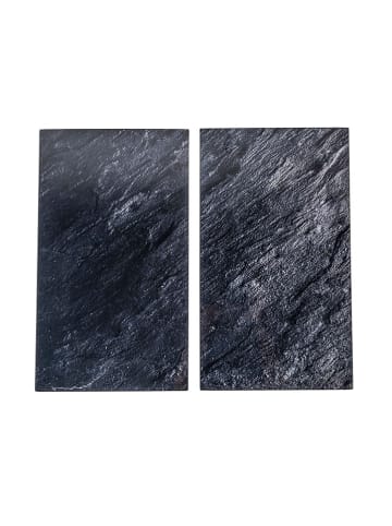 Chefware 2er-Set: Herdabdeckplatten in Anthrazit - (L)52 x (B)30 cm