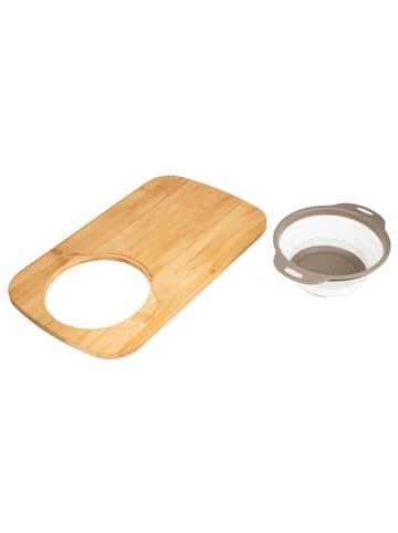 Profiline Snijplank met zeef lichtbruin - (L)49,5 x (B)29,5 cm