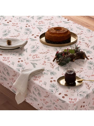 Mint Rugs Tafellaken "Christmas Bonte" wit/groen