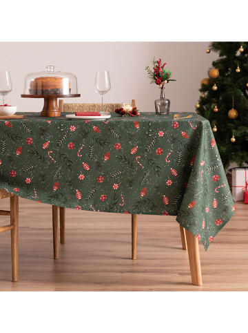 Mint Rugs Tischdecke "Christmas Maison" in Grün/ Rot