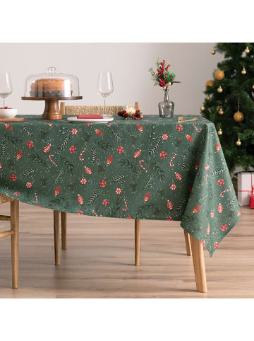 Mint Rugs Obrus "Christmas Maison" w kolorze zielonym