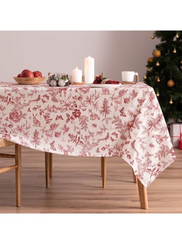 Mint Rugs Tischdecke "Christmas Rudolph" in Weiß/ Rot