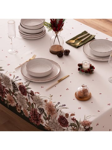 Mint Rugs Tafellaken "Christmas Tinsel" wit/lichtroze