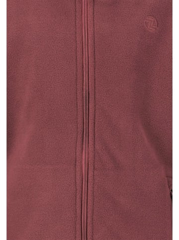Zigzag Fleecejacke "Nocturne" in Bordeaux