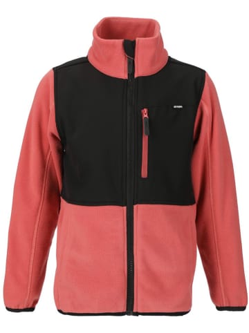 Zigzag Fleecejacke "Carson" in Koralle/ Schwarz