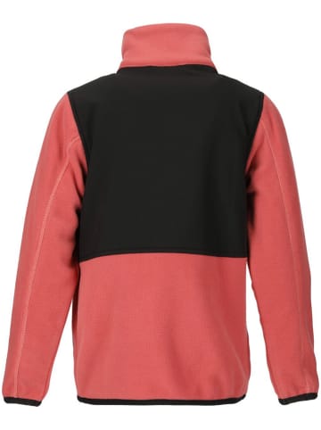 Zigzag Fleecejacke "Carson" in Koralle/ Schwarz