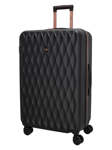 Charm 3tlg. Hardcase-Trolleyset in Schwarz - (B)33 x (H)55 x (T)22 cm