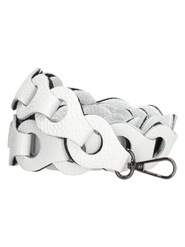 Charm Leder-Umhängeriemen in Weiß - (L)110 x (B)3 cm