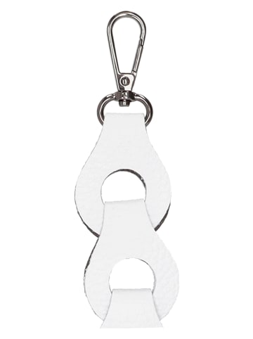 Charm Skórzany pasek w kolorze białym do torebki - 110 x 3 cm