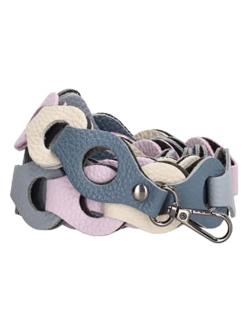 Charm Skórzany pasek ze wzorem do torebki - 110 x 3 cm