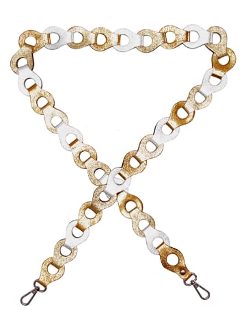 Charm Leder-Umhängeriemen in Gold - (L)110 x (B)3 cm