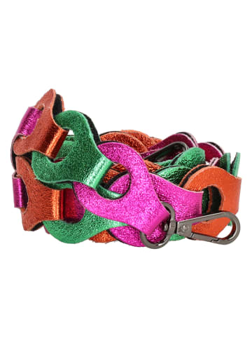 Charm Leder-Umhängeriemen in Bunt - (L)110 x (B)3 cm