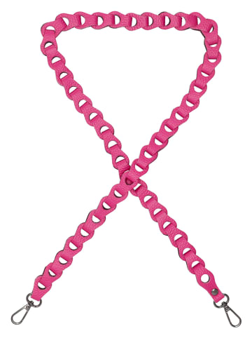 Charm Leder-Umhängeriemen in Pink - (L)135 x (B)2 cm