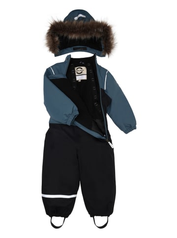 mikk-line Schneeanzug in Blau/ Schwarz