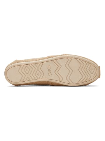 TOMS Espadryle w kolorze beżowym
