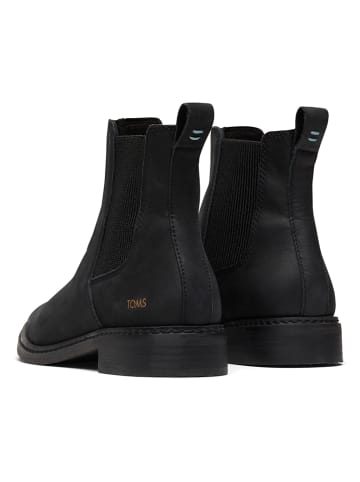 TOMS Leren chelseaboots zwart