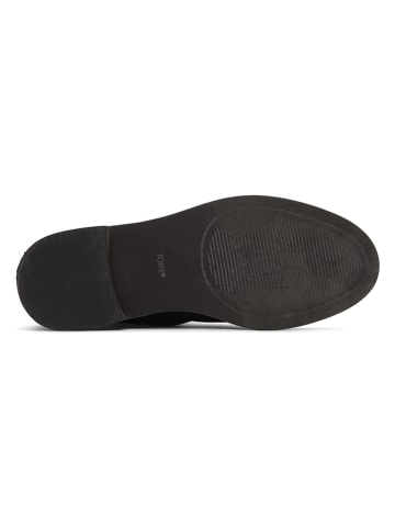 TOMS Leren chelseaboots zwart