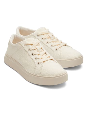 TOMS Skórzane sneakersy w kolorze beżowym