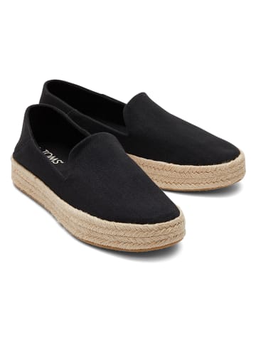 TOMS Espadrilles in Schwarz