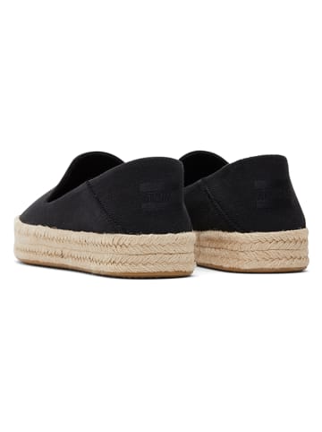 TOMS Espadryle w kolorze czarnym