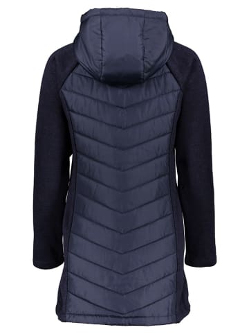 Vivance Doorgestikte mantel donkerblauw