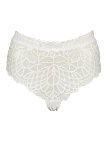 LASCANA Figi high waist w kolorze białym