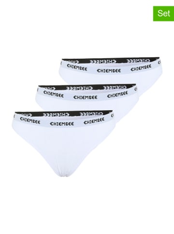 Chiemsee Stringi (3 pary) w kolorze białym