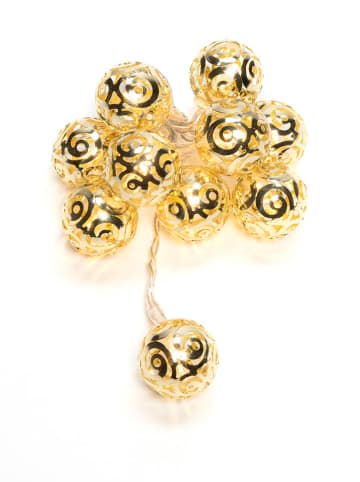 Konstsmide Decoratieve ledlichtketting ''Ballen'' goudkleurig/warmwit
