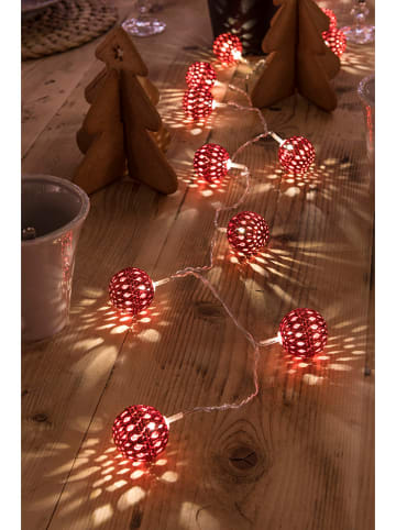 Konstsmide Decoratieve ledlichtketting ''Ballen'' rood/warmwit