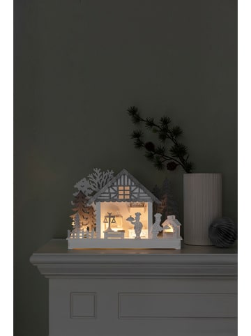 Konstsmide Decoratieve houten ledlamp "Huis en bakkerij"