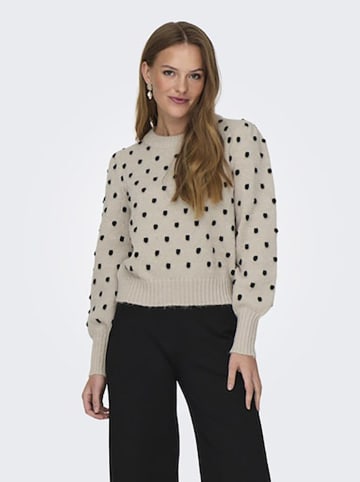 JDY Sweter w kolorze beżowym