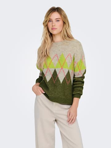JDY Pullover in Beige/ Khaki