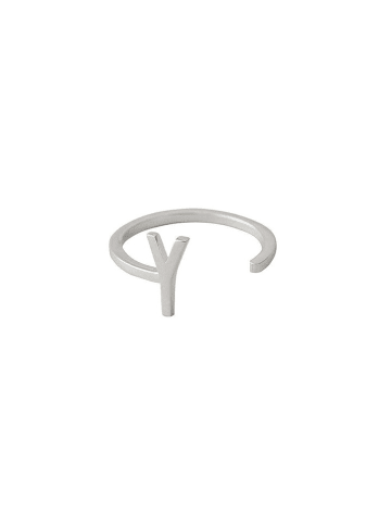 Design Letters Silber-Ring "Y"