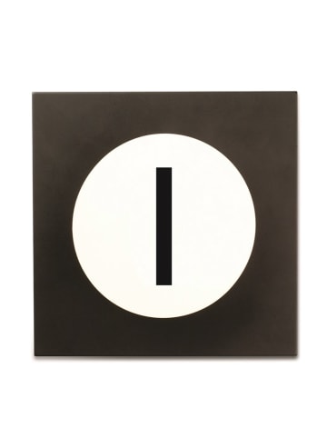 Design Letters Wandhaken "I" in Schwarz - (B)9 x (H)14 cm