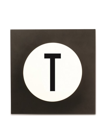 Design Letters Wandhaak "T" zwart - (B)9 x (H)14 cm