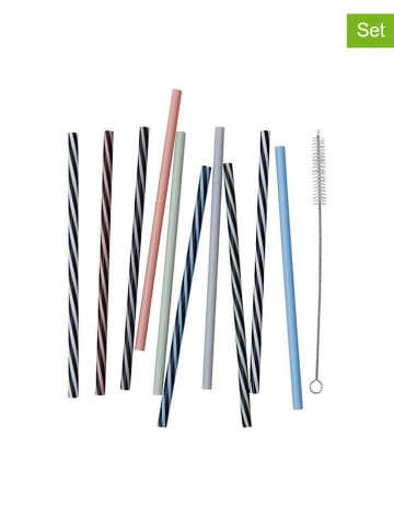 Design Letters Słomki (10 szt.) w różnych kolorach do picia - wys. 19 cm