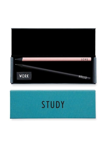 Design Letters Stifteetui in Hellblau - (B)16,5 x (H)5,5 x (T)1,1 cm