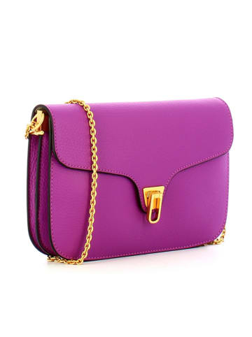 COCCINELLE Leder-Umhängetasche in Lila - (B)23,5 x (H)15 x (T)5 cm