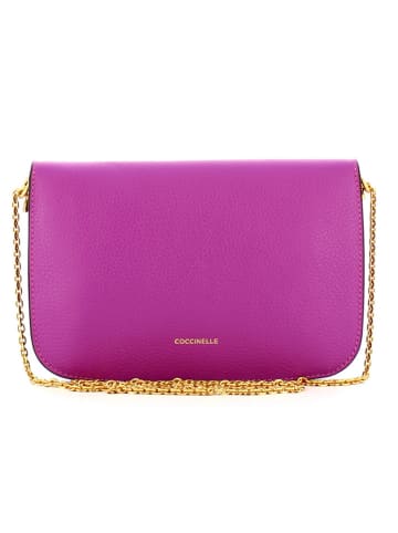 COCCINELLE Leren schoudertas paars - (B)23,5 - (H)15 - (D)5 cm