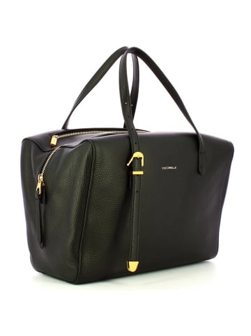 COCCINELLE Leder-Henkeltasche in Schwarz - (B)31 x (H)21 x (T)19 cm