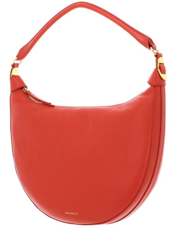 COCCINELLE Leder-Schultertasche in Rot - (B)35 x (H)27 x (T)6 cm