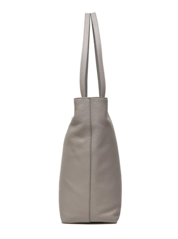 COCCINELLE Leren schoudertas grijs - (B)45 x (H)32 x (D)14 cm