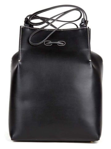 COCCINELLE Leder-Schultertasche in Schwarz - (B)14 x (H)19 x (T)12 cm