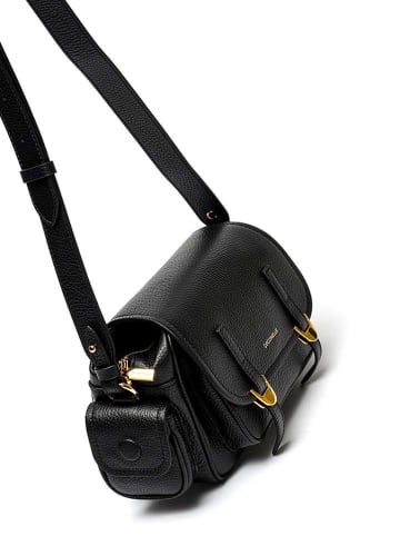 COCCINELLE Leder-Umhängetasche in Schwarz - (B)15 x (H)21 x (T)9 cm