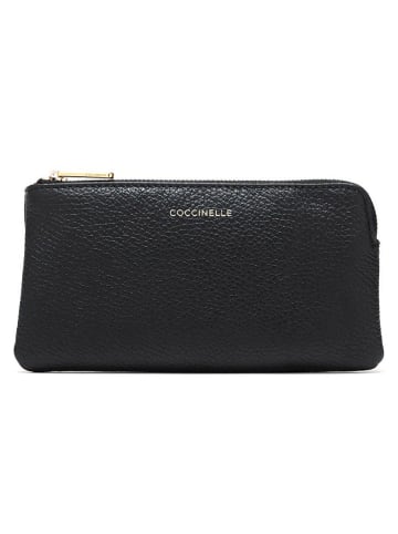 COCCINELLE Leder-Clutch in Schwarz - (B)18 x (H)10 x (T)2 cm