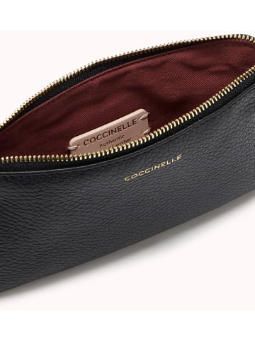 COCCINELLE Leder-Clutch in Schwarz - (B)18 x (H)10 x (T)2 cm