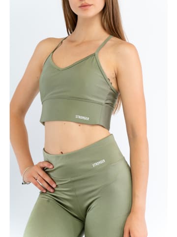 Stronger Sportbeha "Glossy" groen
